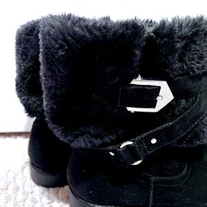 Guess Winter Block Furry Top Boot